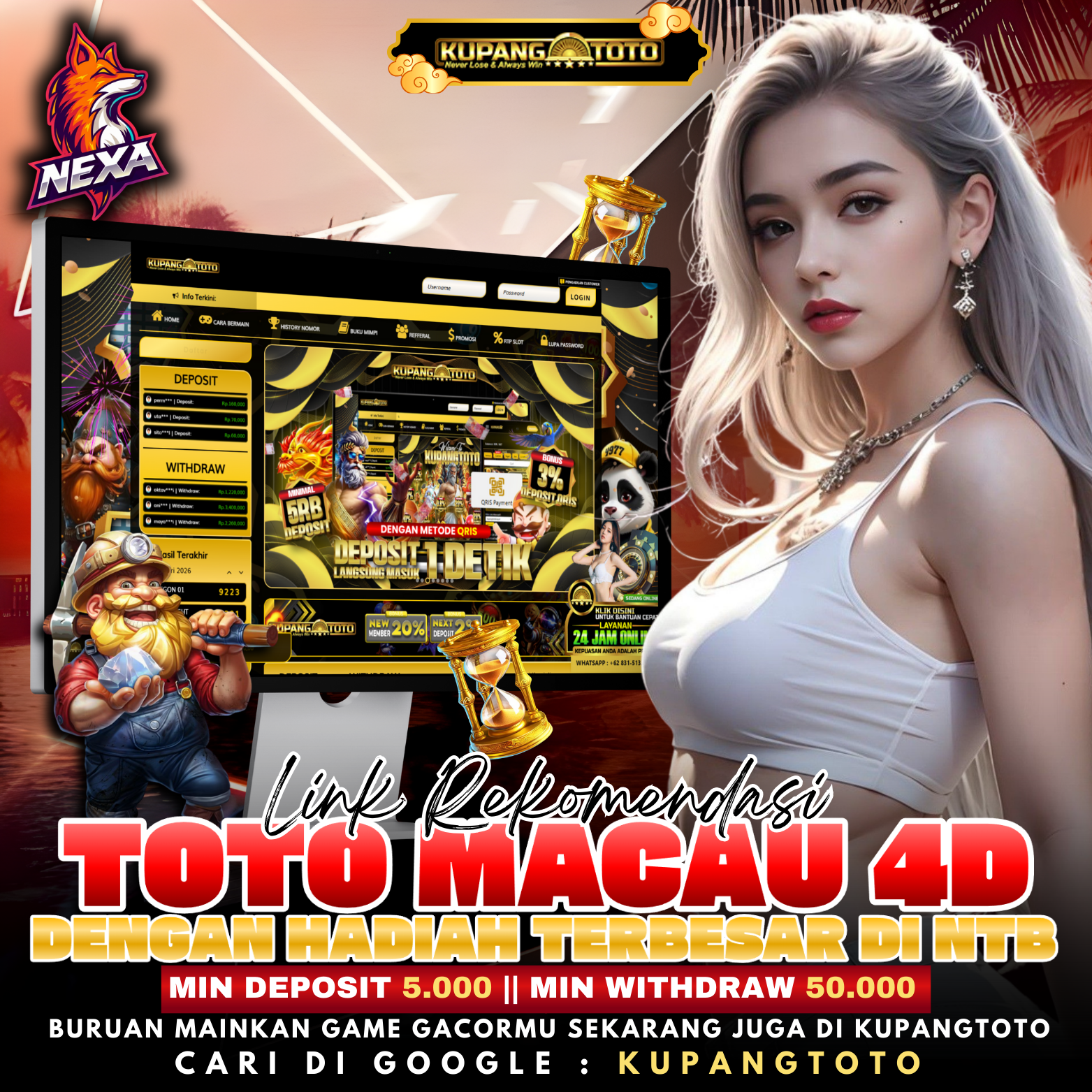 KUPANGTOTO : Toto Macau 4D Dengan Hadiah Terbesar di NTB